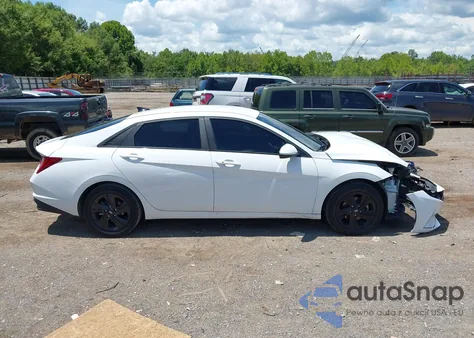 2022 Hyundai Elantra Hybrid Blue из США, поврежденный, VIN KMHLM4AJ1NU028921